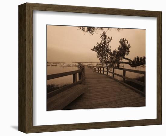 Bridge Leading to Pier-Guy Cali-Framed Photographic Print