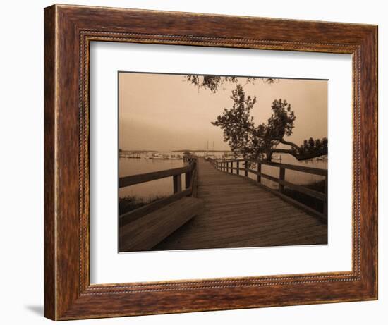 Bridge Leading to Pier-Guy Cali-Framed Photographic Print