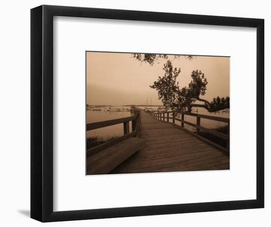 Bridge Leading to Pier-Guy Cali-Framed Photographic Print