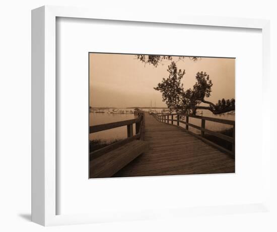 Bridge Leading to Pier-Guy Cali-Framed Photographic Print