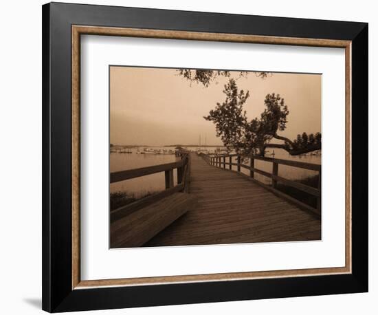 Bridge Leading to Pier-Guy Cali-Framed Photographic Print