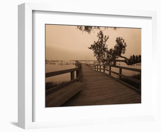 Bridge Leading to Pier-Guy Cali-Framed Photographic Print