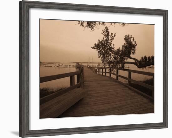 Bridge Leading to Pier-Guy Cali-Framed Photographic Print