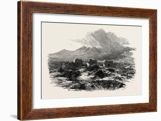 Bridge Near Capel Curig, North Wales, Uk, 19th Century-null-Framed Giclee Print