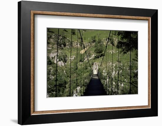 Bridge Near Larrau, Holzarte, Pays Basque, Pyrenees, Aquitaine, France-Nelly Boyd-Framed Photographic Print