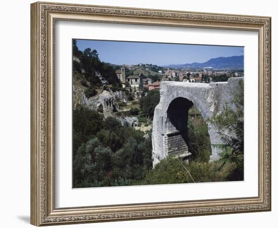 Bridge of Augustus at Narni, Umbria, Italy BC-null-Framed Giclee Print