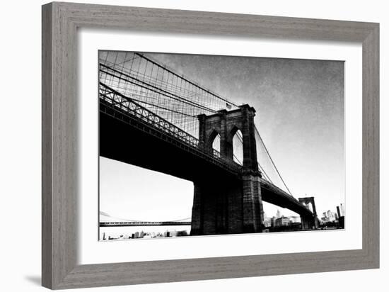 Bridge of Brooklyn BW I-Acosta-Framed Photographic Print