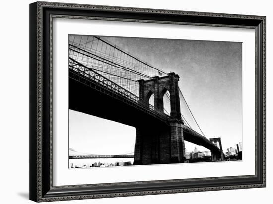 Bridge of Brooklyn BW I-Acosta-Framed Photographic Print