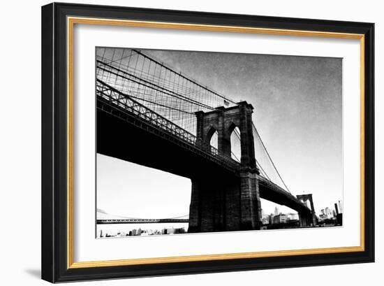 Bridge of Brooklyn BW I-Acosta-Framed Photographic Print