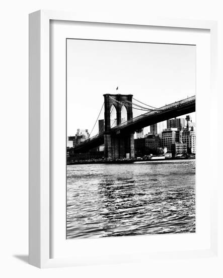 Bridge of Brooklyn Bw II-Acosta-Framed Photographic Print