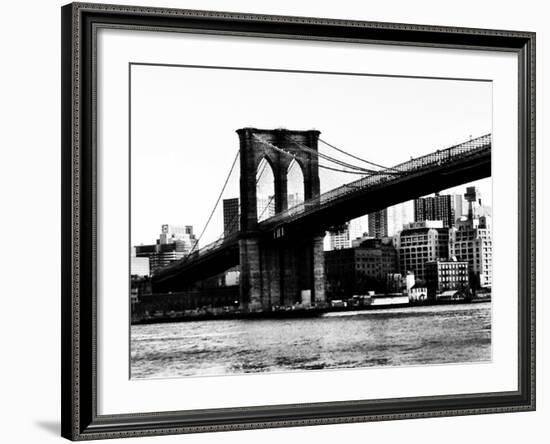 Bridge of Brooklyn BW-Acosta-Framed Photographic Print