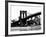 Bridge of Brooklyn BW-Acosta-Framed Photographic Print