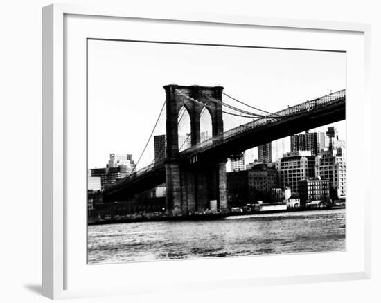 Bridge of Brooklyn BW-Acosta-Framed Photographic Print