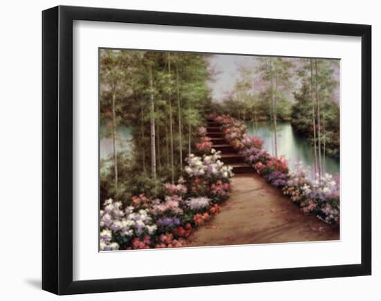 Bridge of Flowers-Diane Romanello-Framed Art Print