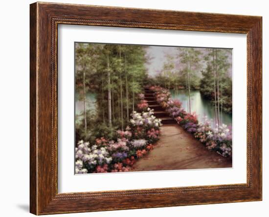 Bridge of Flowers-Diane Romanello-Framed Art Print