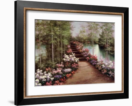 Bridge of Flowers-Diane Romanello-Framed Art Print