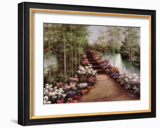 Bridge of Flowers-Diane Romanello-Framed Art Print