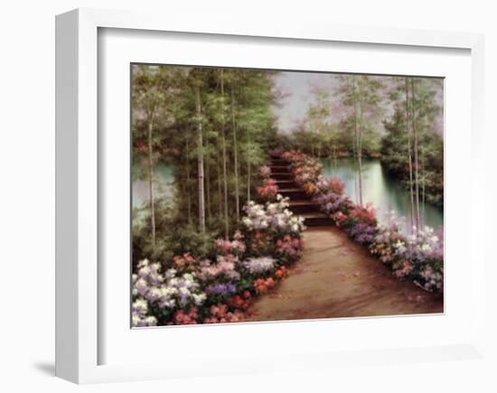 Bridge of Flowers-Diane Romanello-Framed Art Print