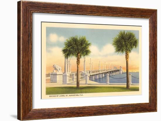 Bridge of Lions, St. Augustine, Florida-null-Framed Art Print