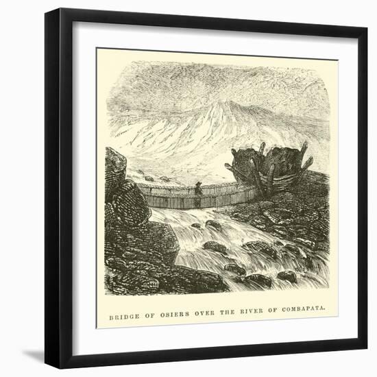 Bridge of Osiers over the River of Combapata-Édouard Riou-Framed Giclee Print