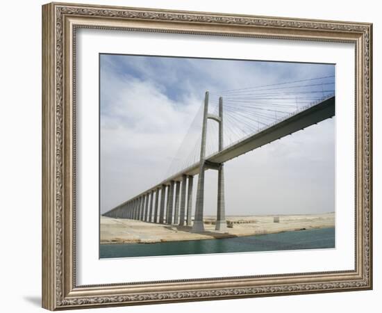 Bridge of Peace, Suez Canal, Egypt-Cindy Miller Hopkins-Framed Photographic Print