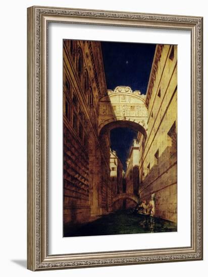 Bridge of Sighs, 1833-35-William Etty-Framed Giclee Print