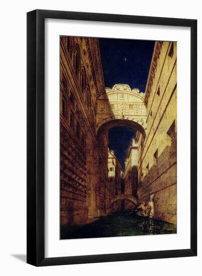 Bridge of Sighs, 1833-35-William Etty-Framed Giclee Print