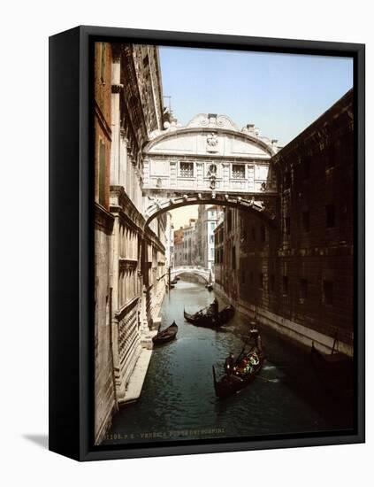 Bridge of Sighs, 1890s-Science Source-Framed Premier Image Canvas