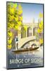 Bridge of Sighs, Cambridge - Dave Thompson Contemporary Travel Print-Dave Thompson-Mounted Giclee Print