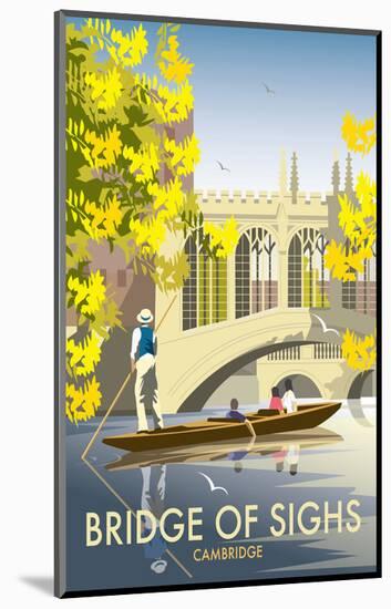 Bridge of Sighs, Cambridge - Dave Thompson Contemporary Travel Print-Dave Thompson-Mounted Giclee Print