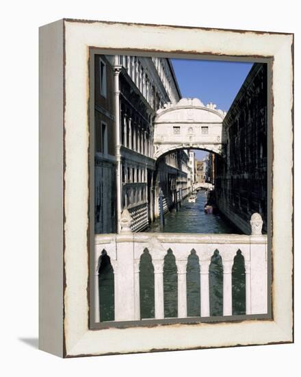 Bridge of Sighs Crossing Rio Del Palazzo, Venice, Veneto, Italy-Sergio Pitamitz-Framed Premier Image Canvas