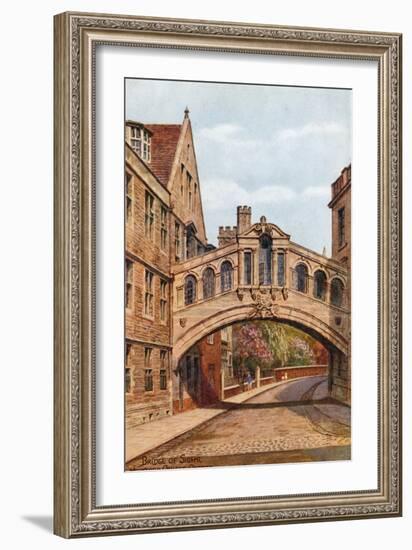 Bridge of Sighs, Hertford College, Oxford-Alfred Robert Quinton-Framed Giclee Print