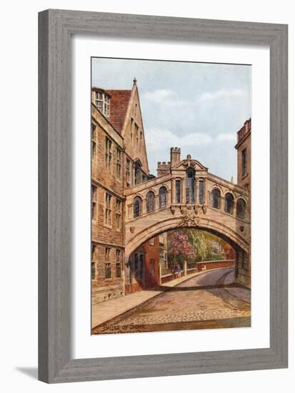 Bridge of Sighs, Hertford College, Oxford-Alfred Robert Quinton-Framed Giclee Print