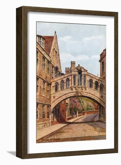 Bridge of Sighs, Hertford College, Oxford-Alfred Robert Quinton-Framed Giclee Print