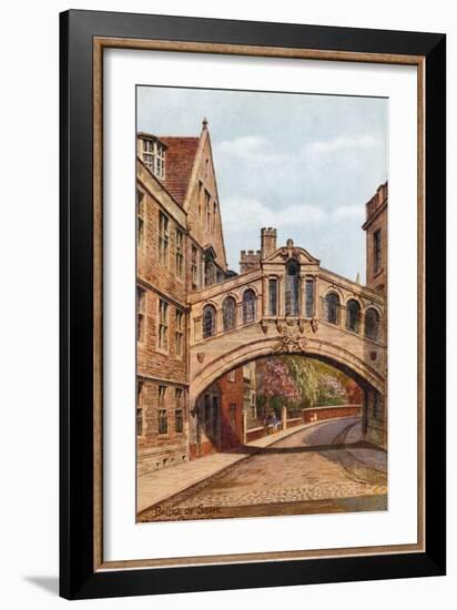 Bridge of Sighs, Hertford College, Oxford-Alfred Robert Quinton-Framed Giclee Print