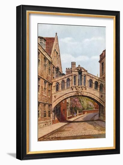 Bridge of Sighs, Hertford College, Oxford-Alfred Robert Quinton-Framed Giclee Print