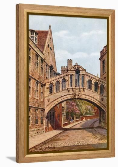 Bridge of Sighs, Hertford College, Oxford-Alfred Robert Quinton-Framed Premier Image Canvas