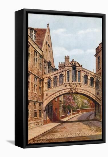 Bridge of Sighs, Hertford College, Oxford-Alfred Robert Quinton-Framed Premier Image Canvas