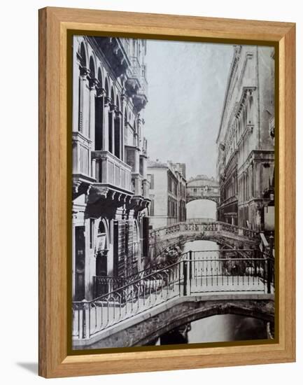 Bridge of Sighs, Venice, C.1870-Carlo Naya-Framed Premier Image Canvas