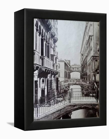 Bridge of Sighs, Venice, C.1870-Carlo Naya-Framed Premier Image Canvas