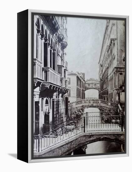 Bridge of Sighs, Venice, C.1870-Carlo Naya-Framed Premier Image Canvas