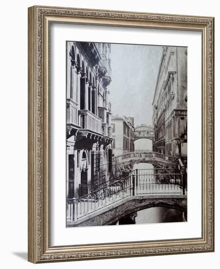 Bridge of Sighs, Venice, C.1870-Carlo Naya-Framed Giclee Print