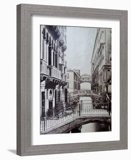 Bridge of Sighs, Venice, C.1870-Carlo Naya-Framed Giclee Print