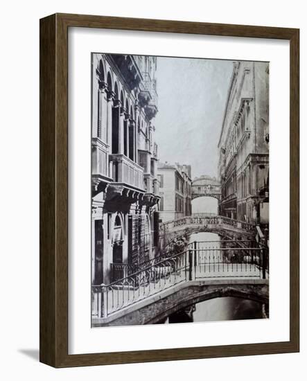 Bridge of Sighs, Venice, C.1870-Carlo Naya-Framed Giclee Print