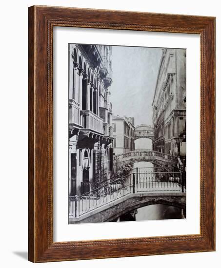 Bridge of Sighs, Venice, C.1870-Carlo Naya-Framed Giclee Print