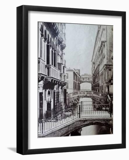 Bridge of Sighs, Venice, C.1870-Carlo Naya-Framed Giclee Print