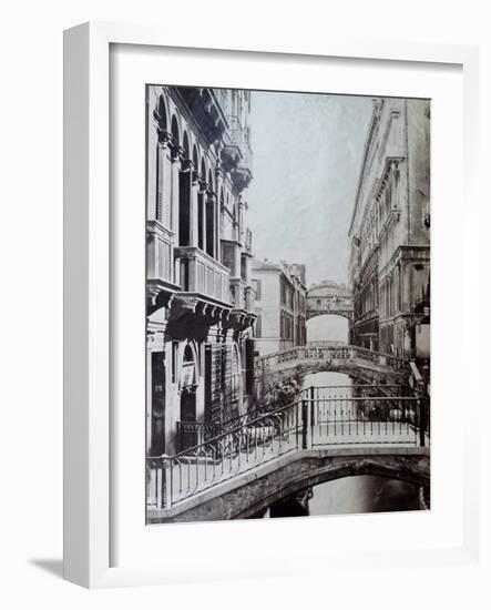 Bridge of Sighs, Venice, C.1870-Carlo Naya-Framed Giclee Print