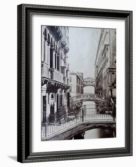 Bridge of Sighs, Venice, C.1870-Carlo Naya-Framed Giclee Print