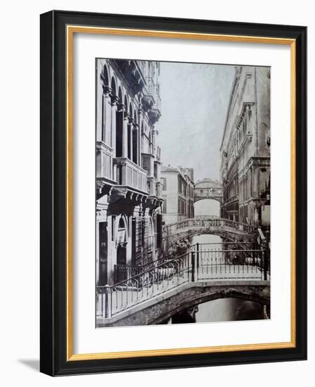 Bridge of Sighs, Venice, C.1870-Carlo Naya-Framed Giclee Print