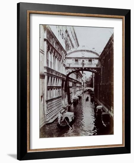 Bridge of Sighs, Venice, C.1870-Carlo Naya-Framed Giclee Print